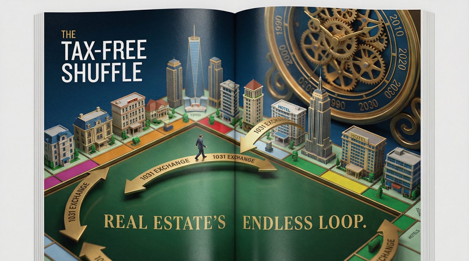 Real estate investor using 1031 exchange to defer capital gains taxes indefinitely