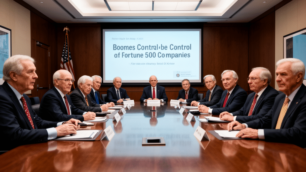 boomer wealth monopoly in corporate boardrooms and Fortune 500 companies