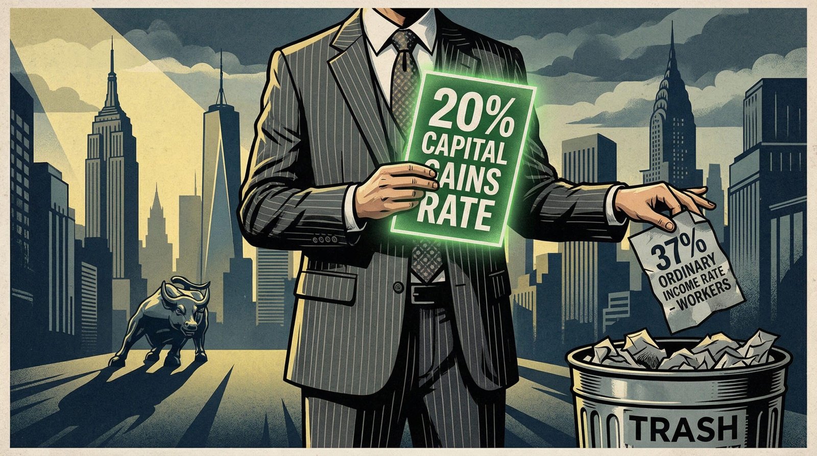 Hedge fund manager paying lower capital gains tax rate than middle-class workers via carried interest loophole