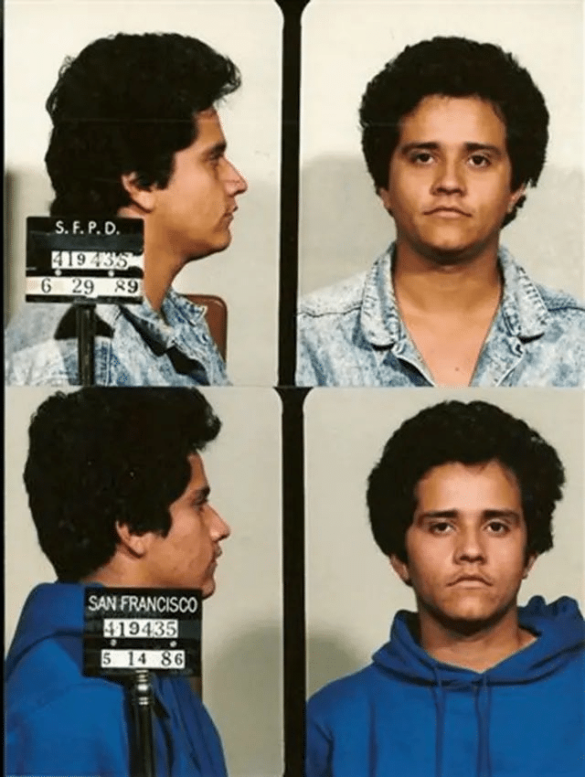 El Mencho Nemesio Oseguera Cervantes SFPD booking mug shots 1986 and 1989 San Francisco