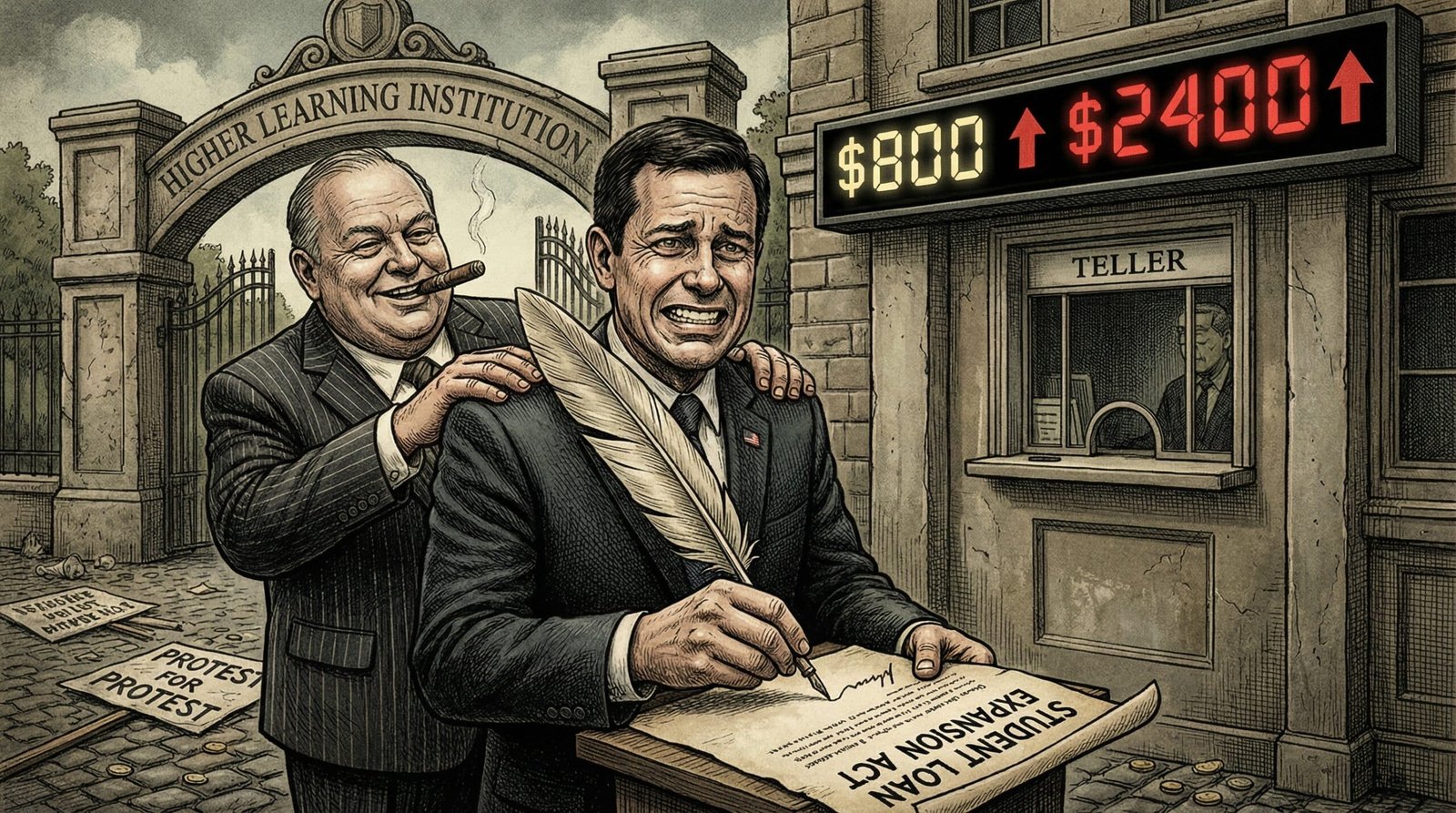 Federal student loan expansion 1978 allowing universities to raise college tuition costs