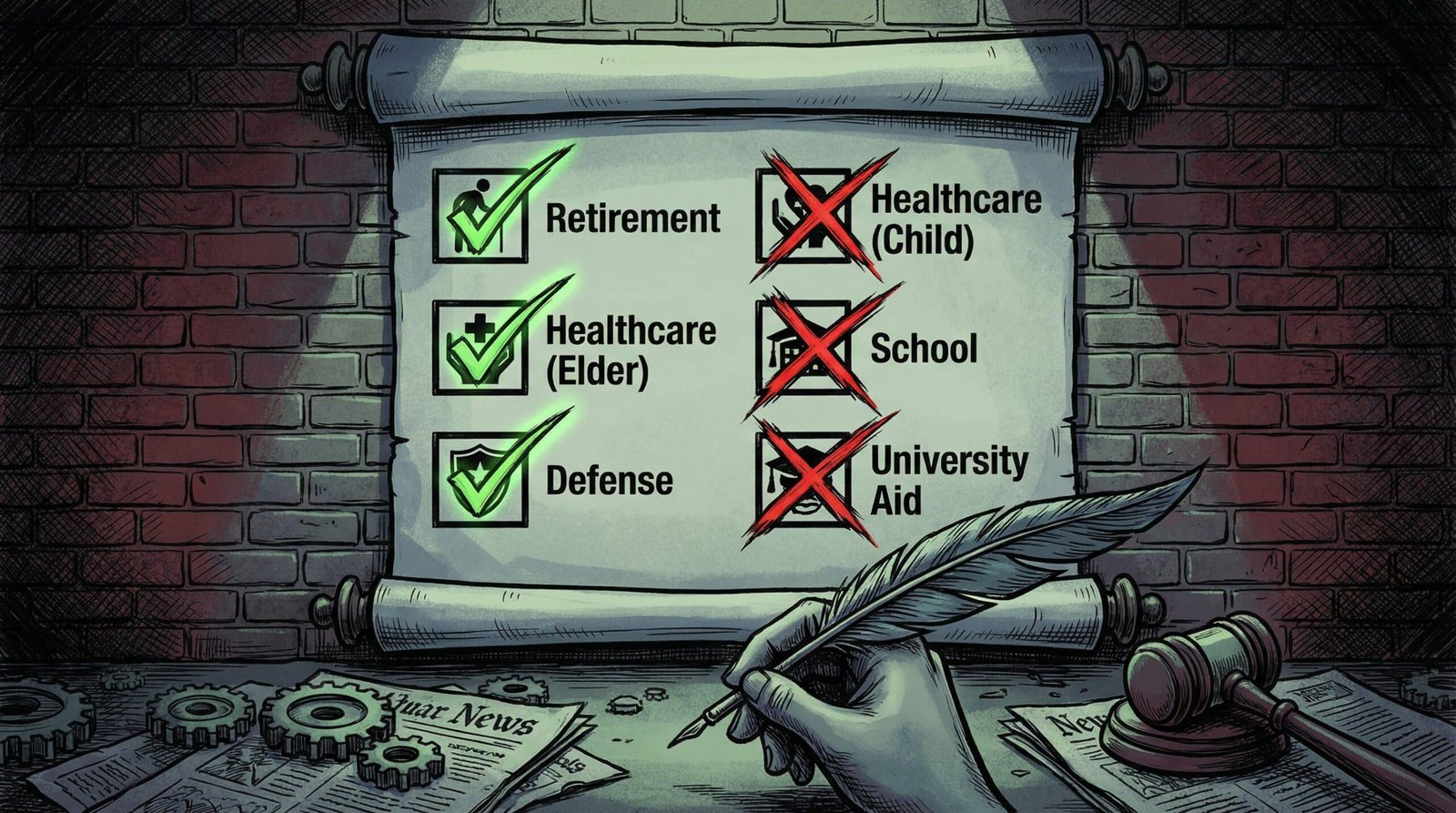 Medicaid cuts for young Americans vs protected programs for retirees