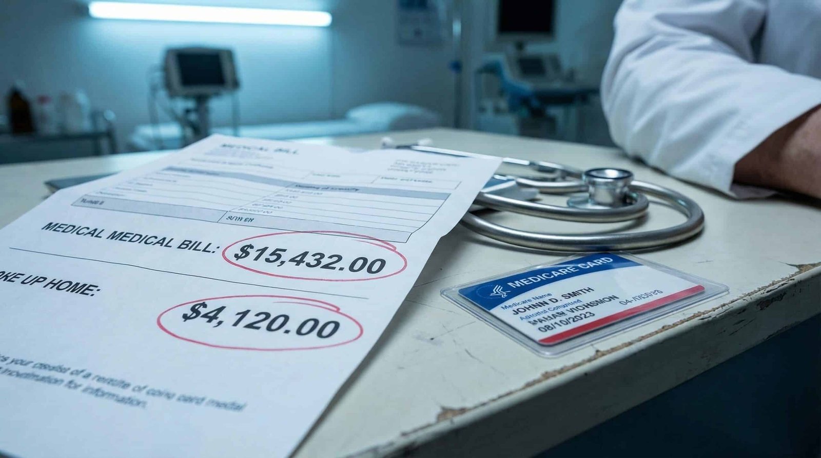 Medicare medical bill showing Part B premium cost increase in 2026