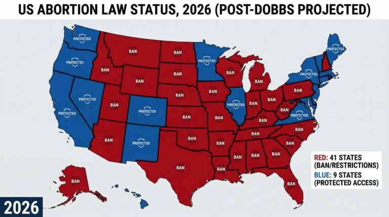 abortion access by state 41 states bans Dobbs 2022 patchwork