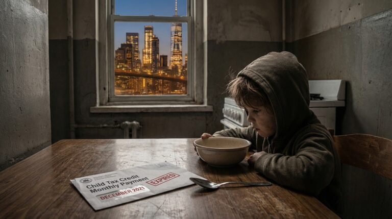 American child poverty child tax credit expired policy choice generational injustice