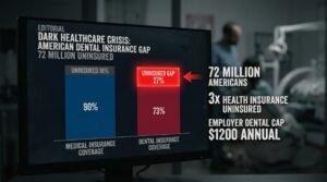 dental care costs america 72 million uninsured 27 percent coverage gap insurance