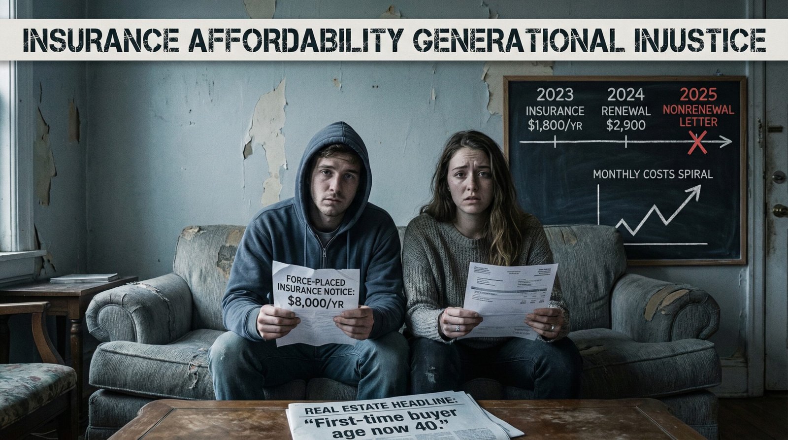 millennial first time homeowner insurance trap nonrenewal notice force-placed insurance mortgage lender generational cost