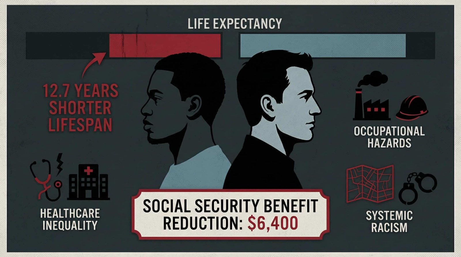racial inequality social security Black men vs white men life expectancy gap benefit reduction