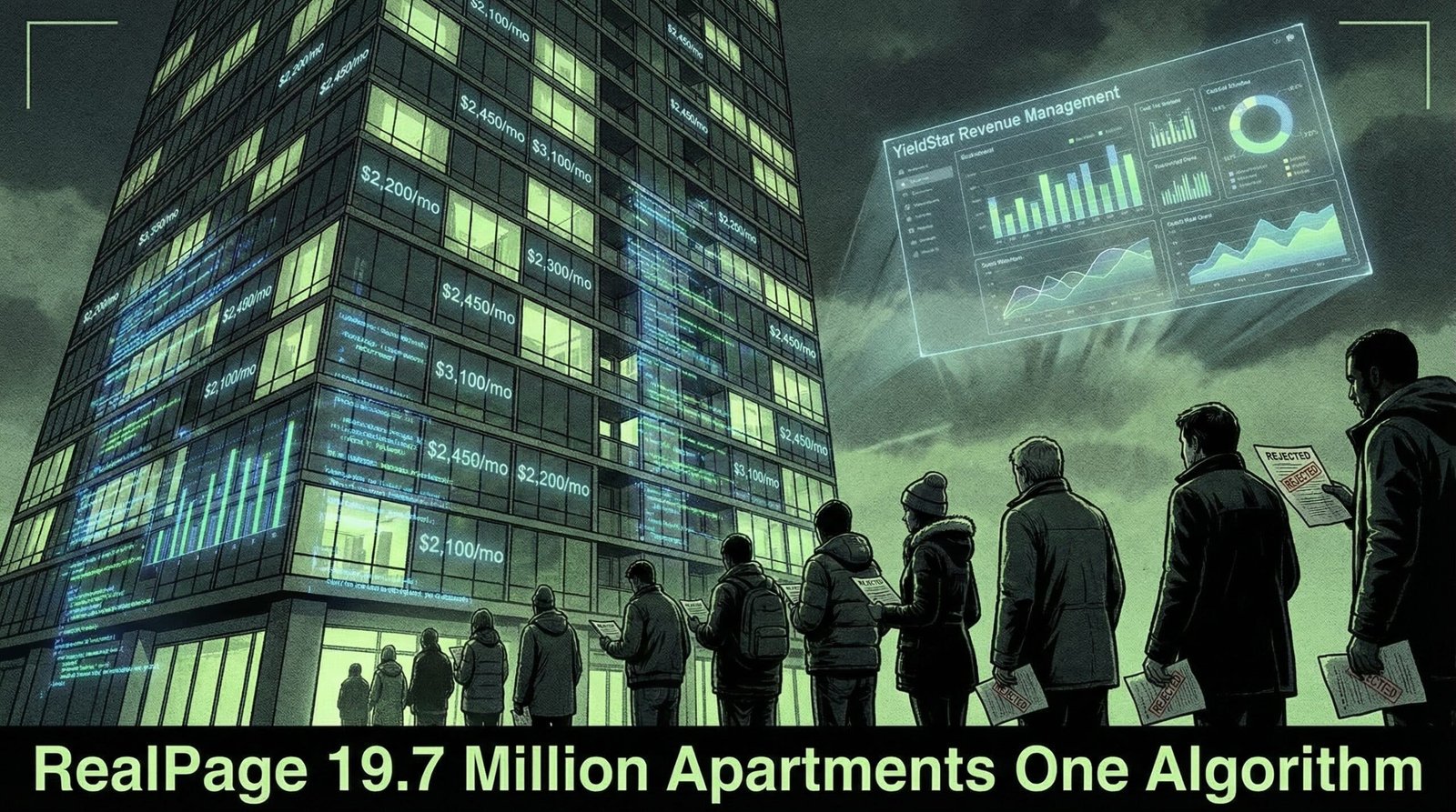 RealPage YieldStar algorithmic rent price fixing 19 million apartment units 31700 landlord clients algorithm DOJ antitrust