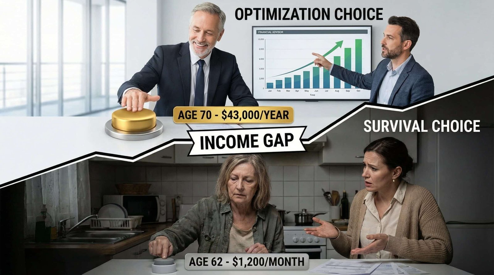 social security claiming age strategy by income level wealthy delay benefits low-income claim early