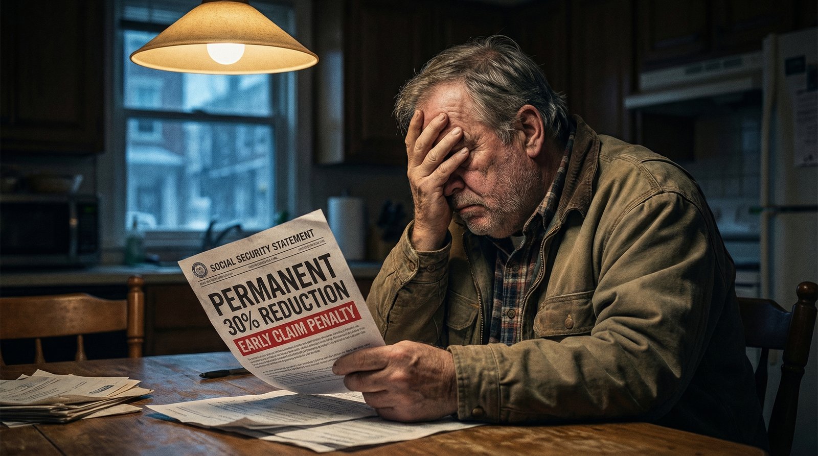 Construction worker claiming Social Security at 62 facing 30 percent permanent benefit reduction penalty