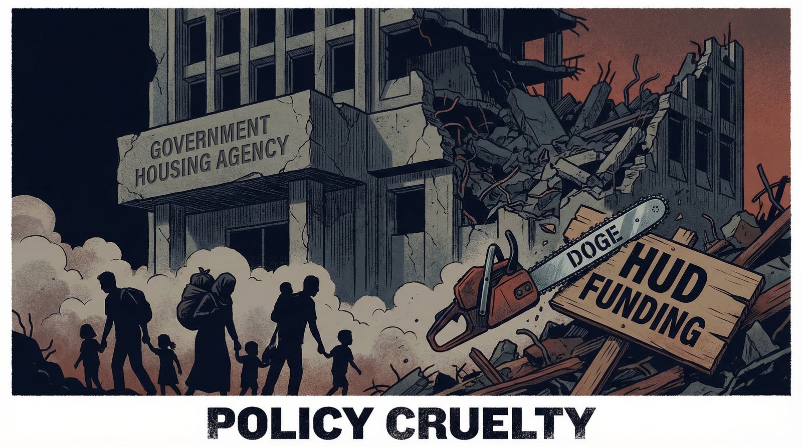 Trump HUD budget cuts 2025 DOGE slashing Section 8 rental assistance by 40 percent