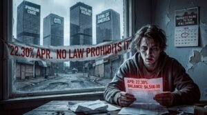 why are credit card interest rates so high 22 percent APR Marquette 1978 JPMorgan oligopoly generational injustice