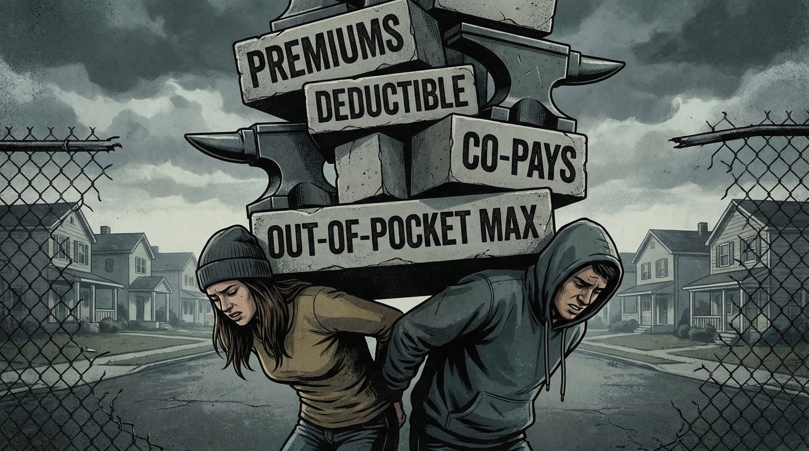 Millennial crushed under weight of health insurance premiums deductibles and out-of-pocket costs