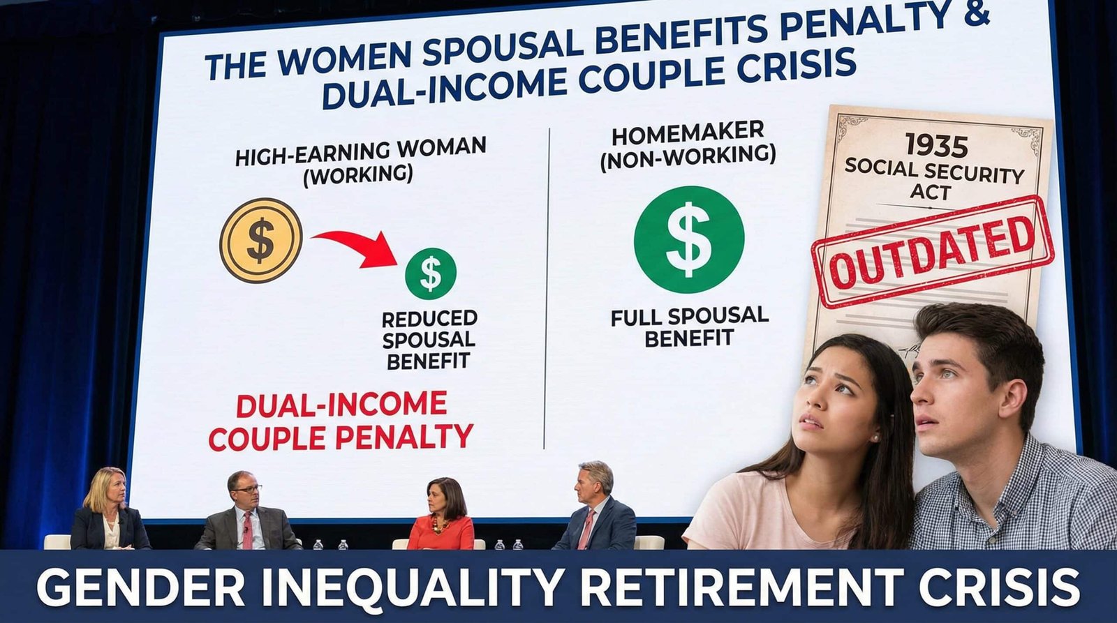 women spousal benefits penalty social security dual income couples working wives reduction