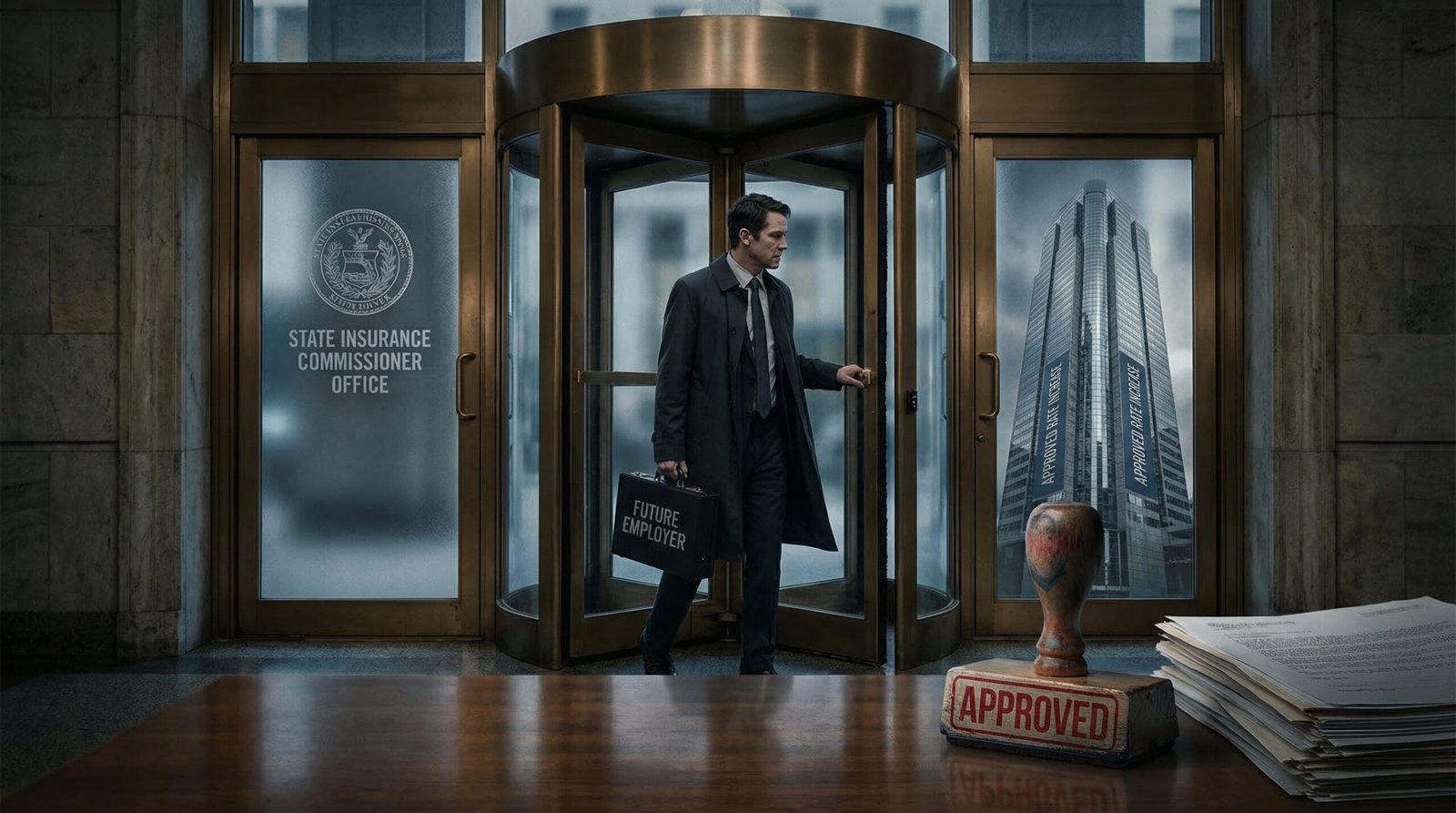 insurance regulatory capture revolving door state commissioners future employers insurance company executives