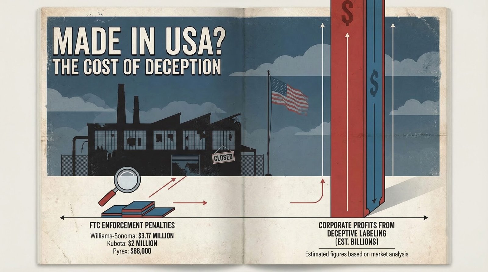 FTC Made in USA enforcement penalties compared to corporate profits from false labeling fraud