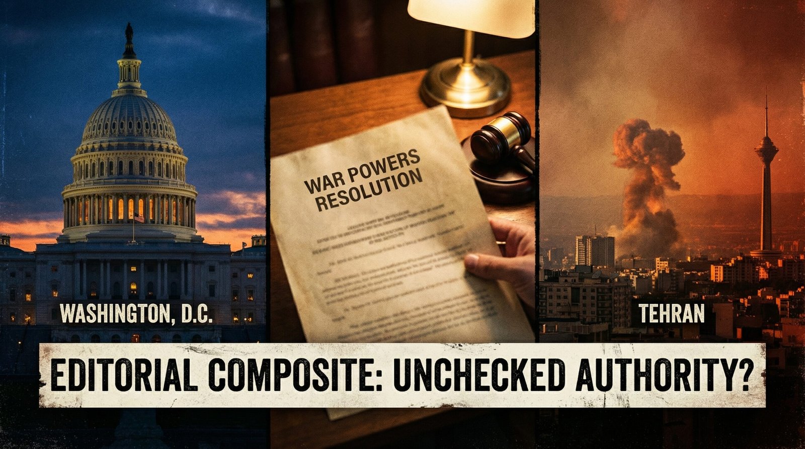 Iran war 2026 Operation Epic Fury War Powers Act Congress vote Trump military strikes unconstitutional