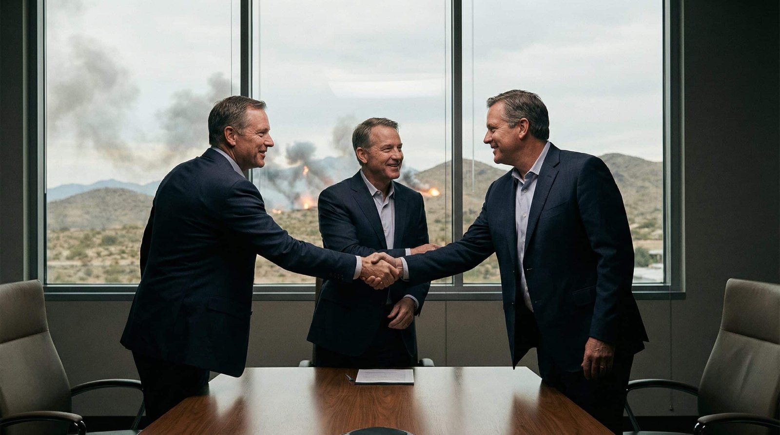 Defense contractor executives profiting from Iran war military spending 2026 Lockheed Raytheon Northrop