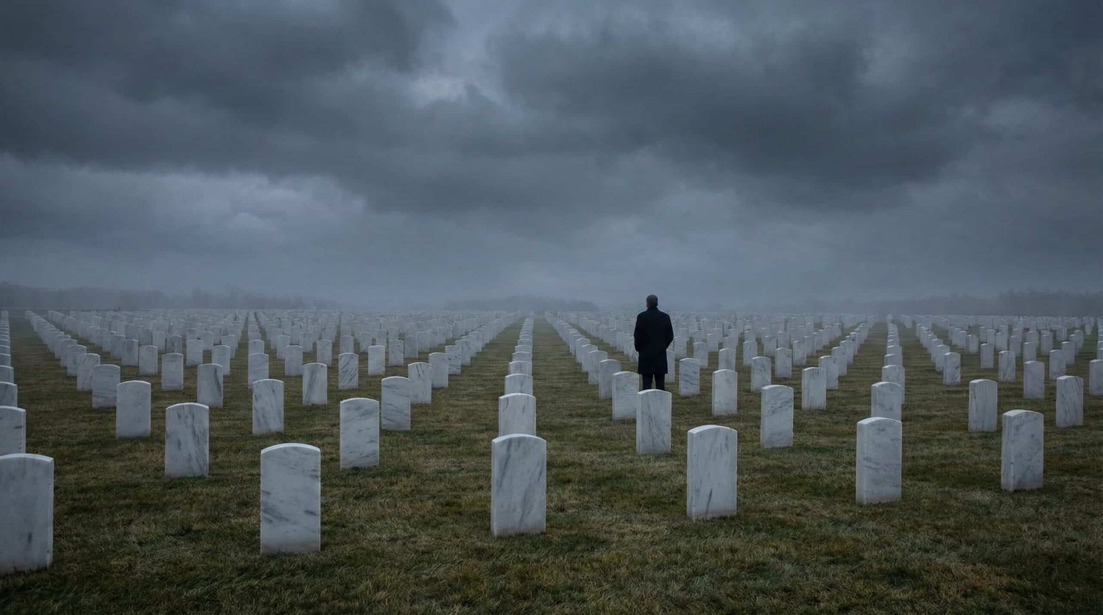 US military cemetery symbolizing Iran war debt cost passed to future generations