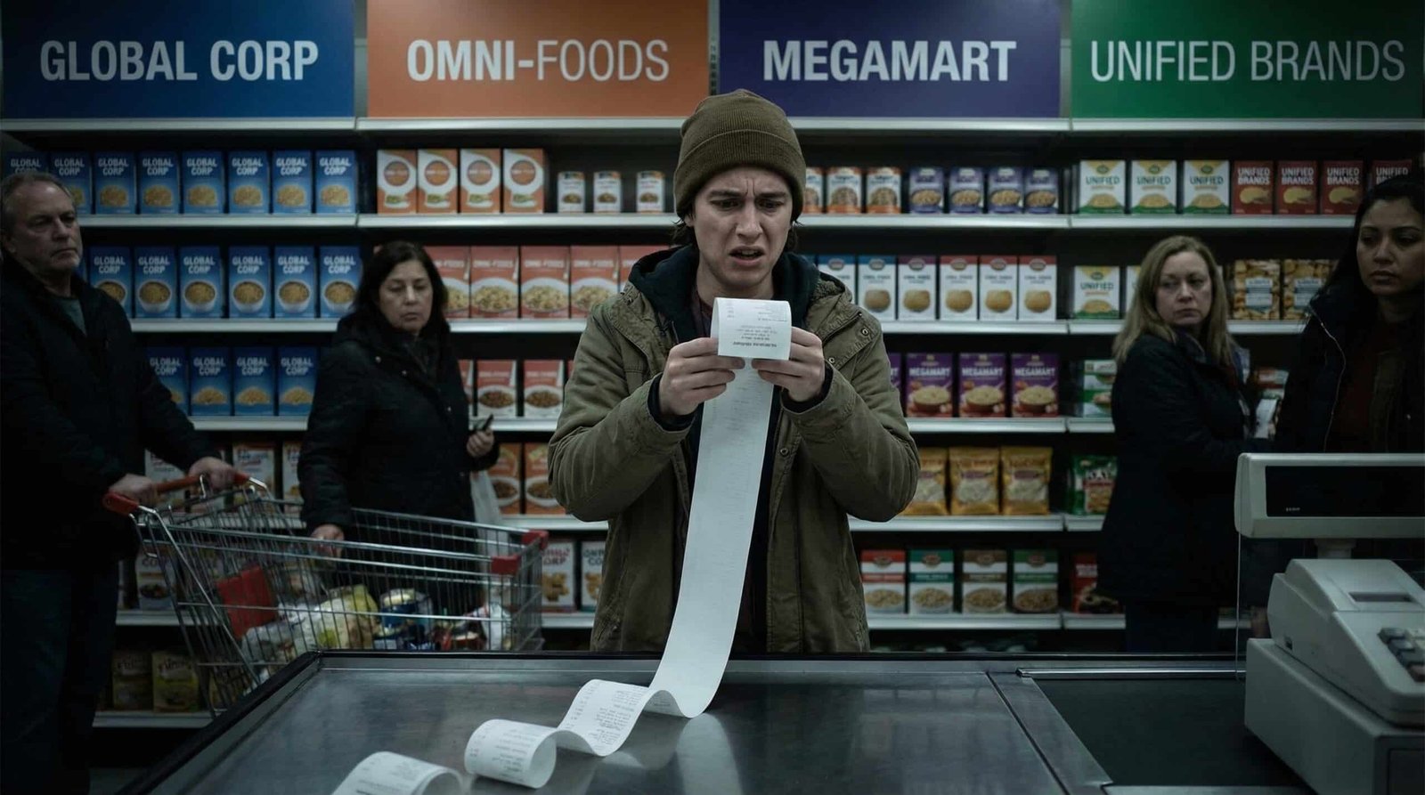 Millennial consumer facing higher prices from corporate monopoly power at grocery checkout