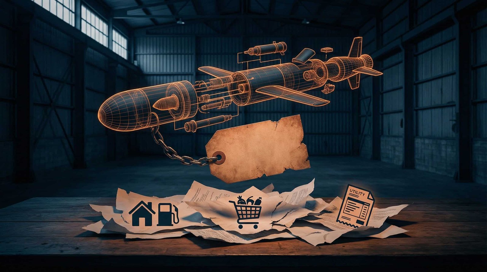 Tomahawk cruise missile cost comparison to American household monthly budget