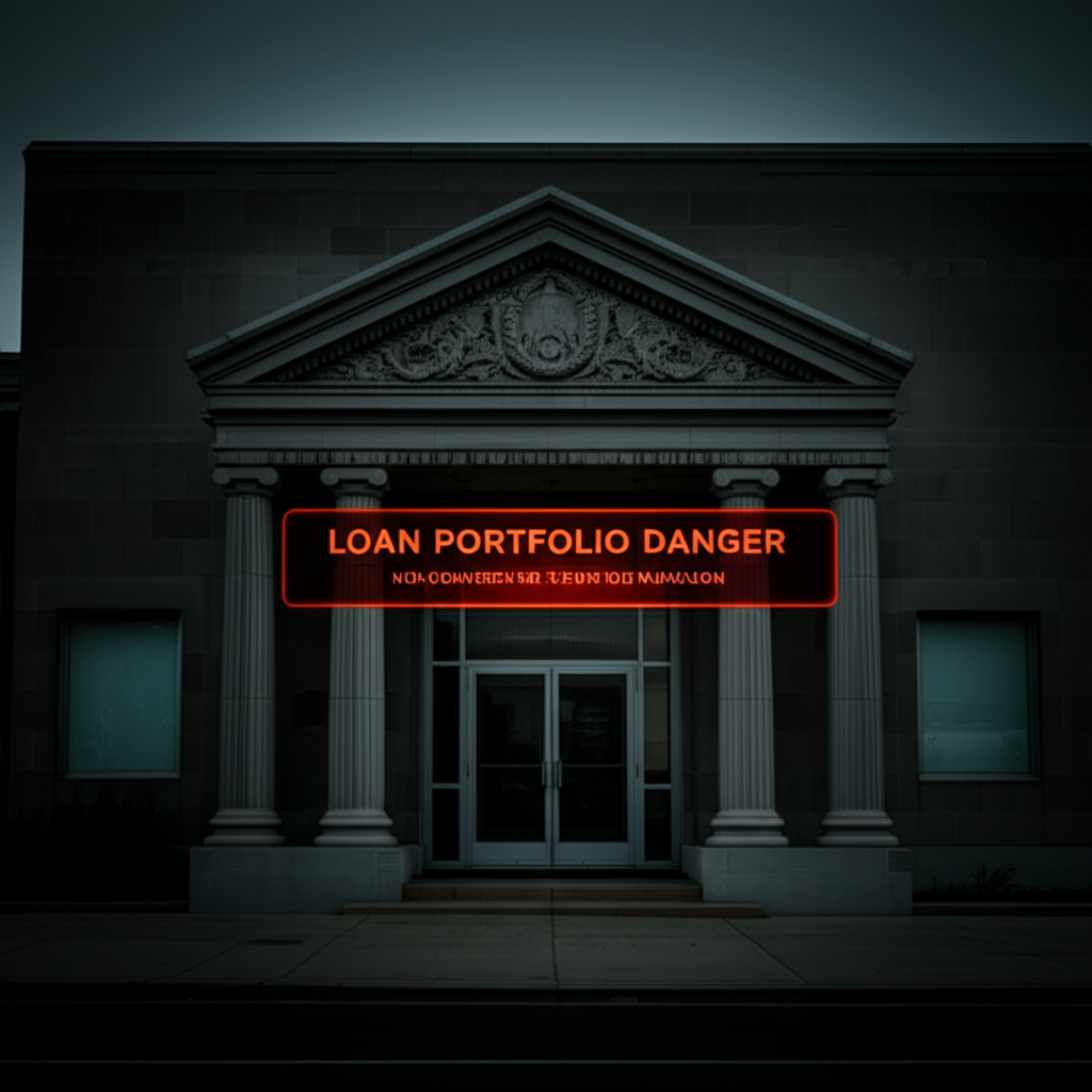 regional bank exterior commercial real estate loan exposure crisis 2026 financial risk