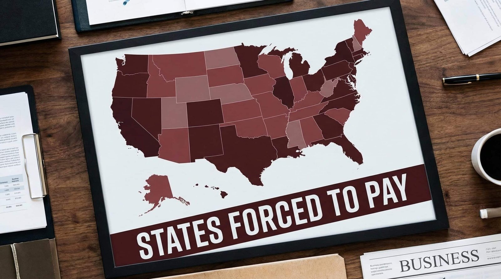 US map showing states facing massive SNAP cost-shifting burden from federal government in 2026