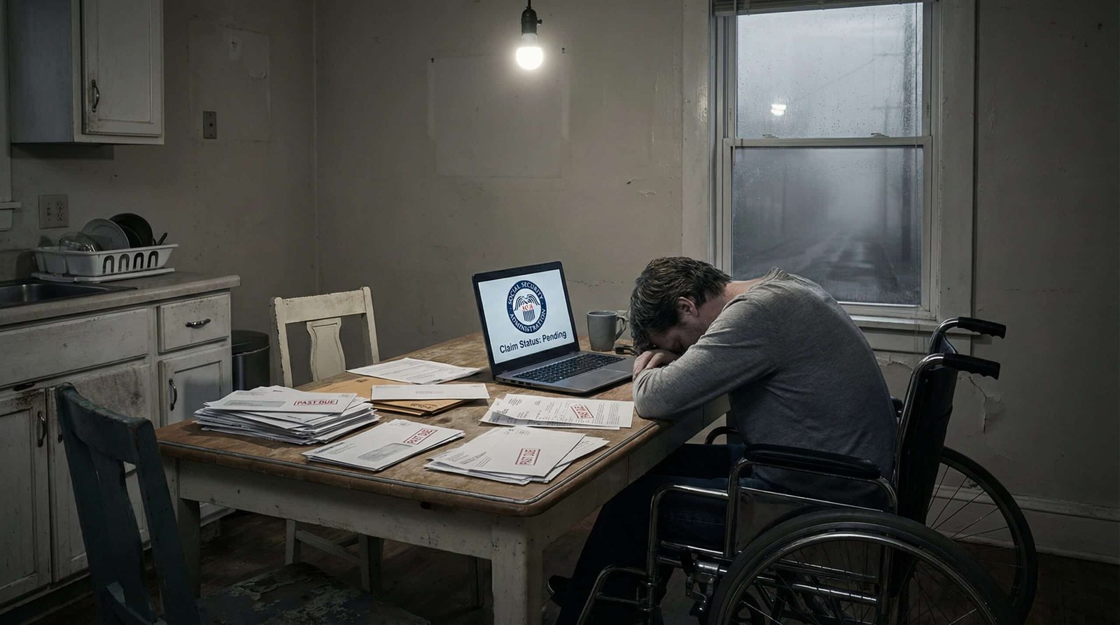 Disabled American drowning in unpaid bills and medical debt while waiting years for SSDI approval