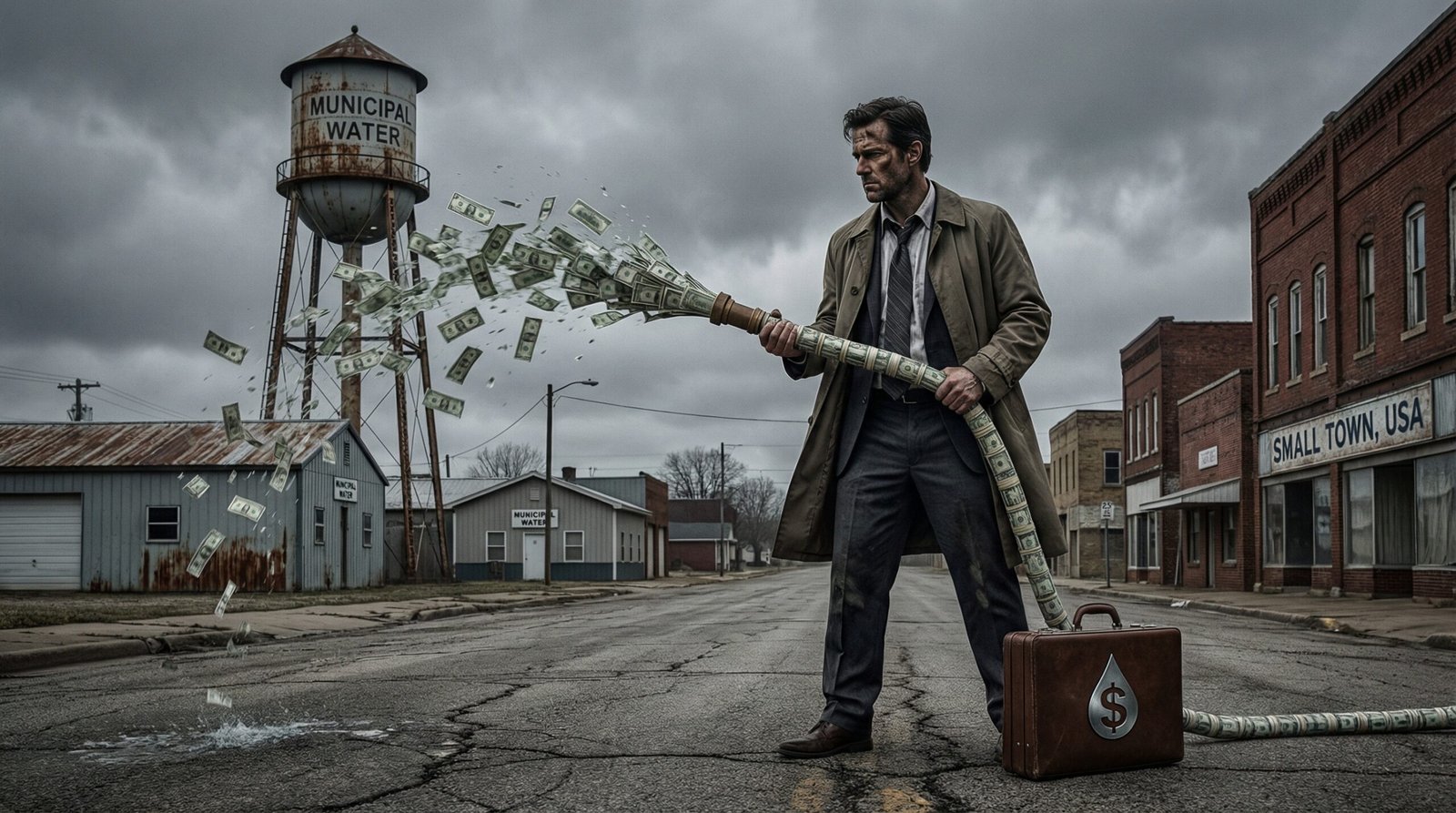 Wall Street investor using money to buy American town water infrastructure private equity