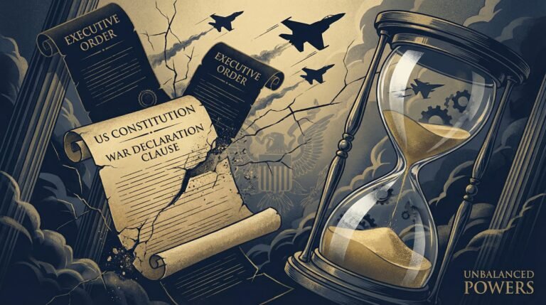 War Powers Act presidential authority Constitution crumbling undeclared wars debt burden