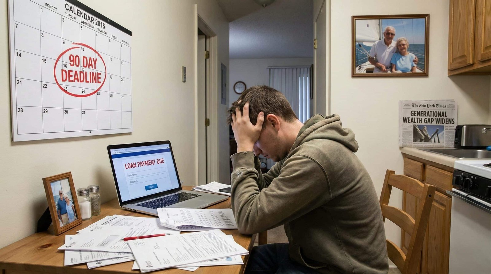 Generational student debt burden