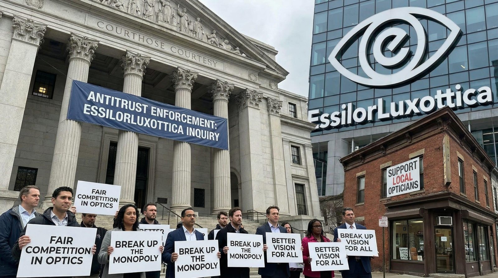 EssilorLuxottica monopoly optical industry