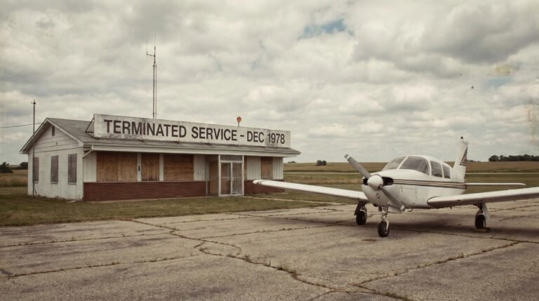 Regional airline deregulation 1978 collapse small towns aviation
