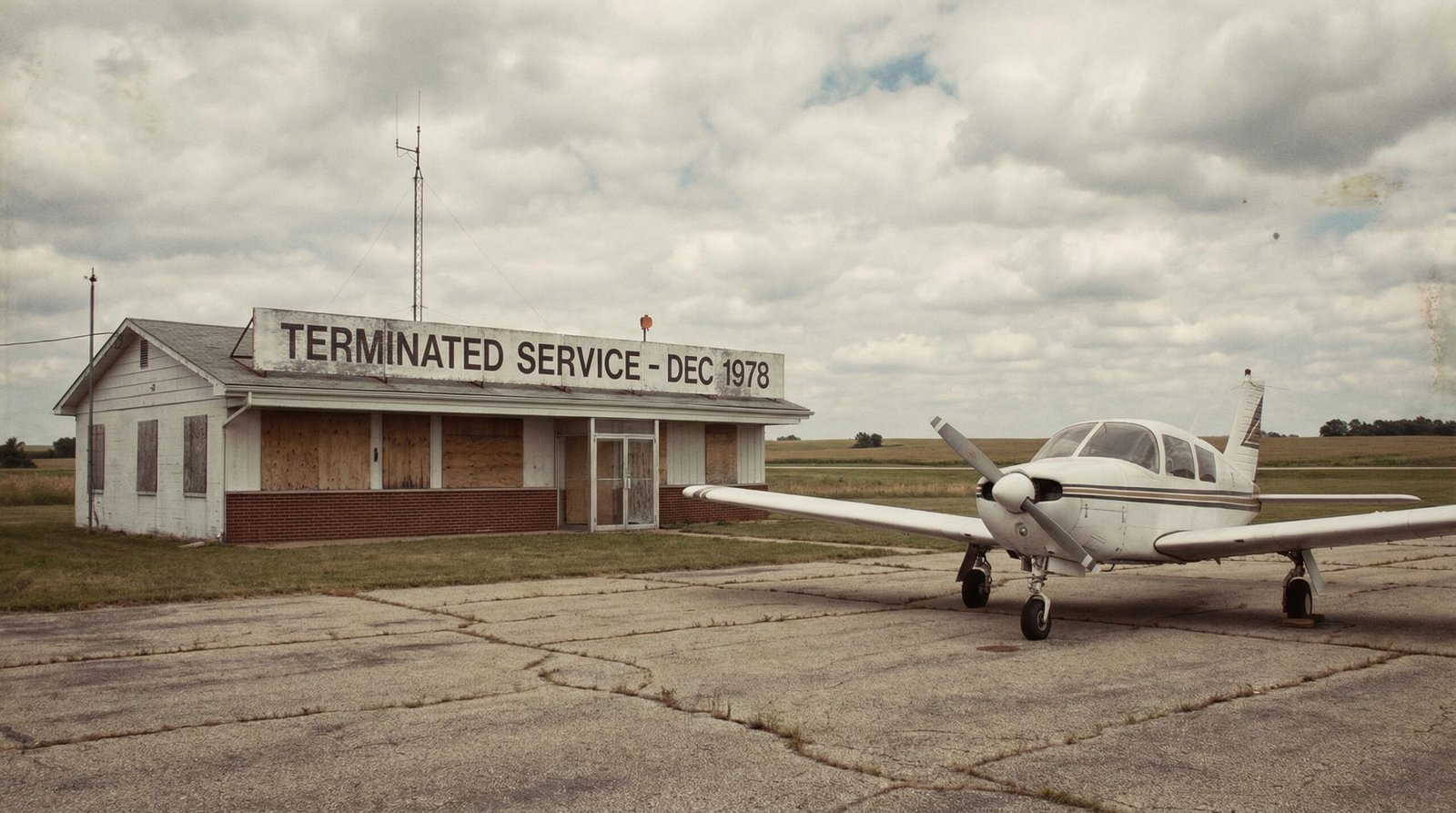 Regional airline deregulation 1978 collapse small towns aviation